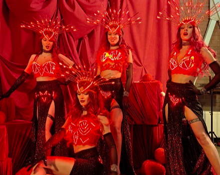 Световое шоу LADIES IN RED Световое шоу LADIES IN RED