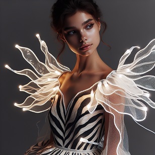 Образ 2026 года  Световое шоу ZEBRA COUTURE