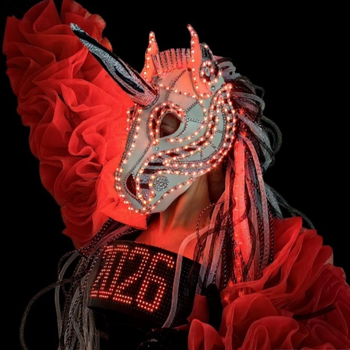 Образ светодиодной лошади на мероприятие встреча 2026 год Шоу на мероприятие год лошади